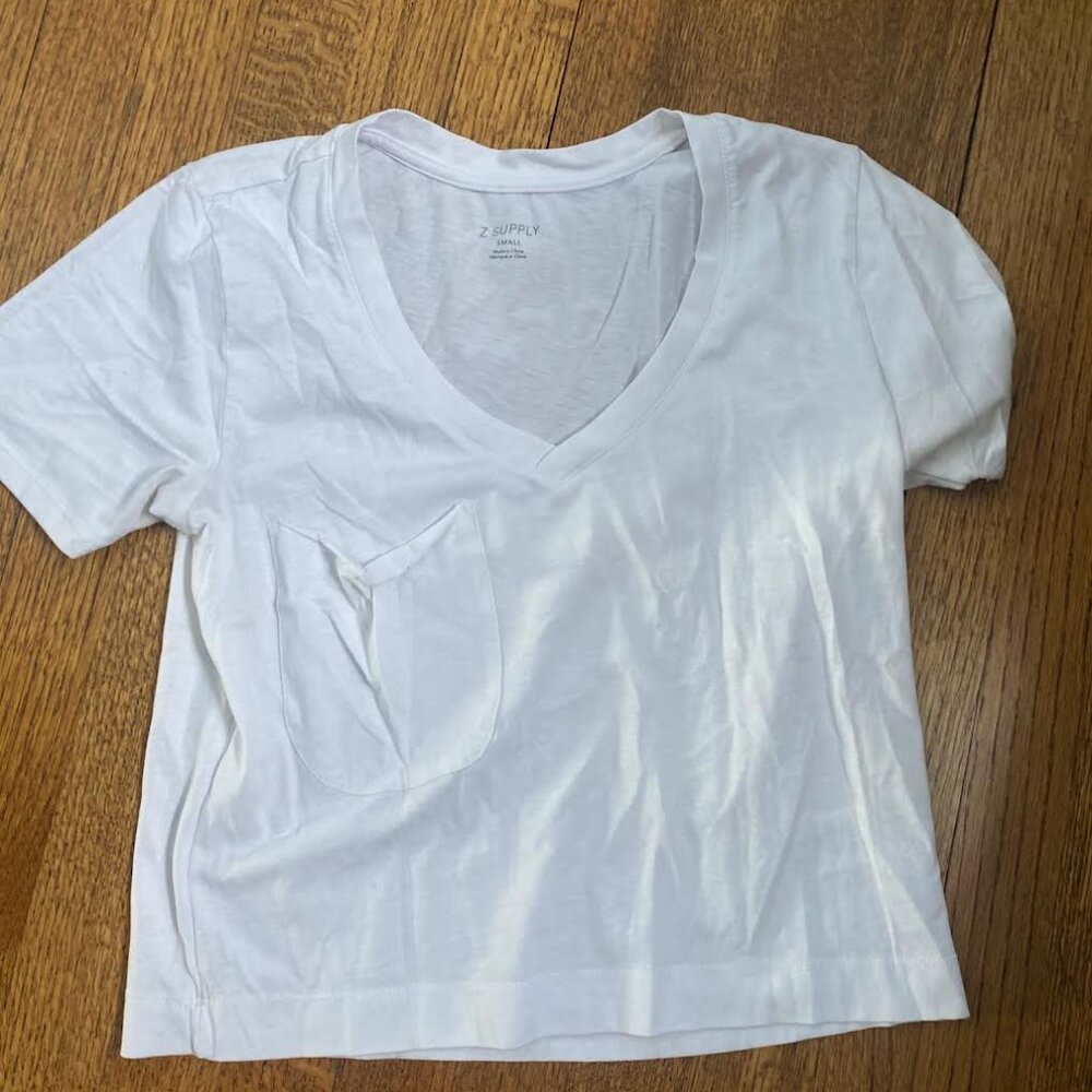 Z Supply short-sleeve white t-shirt, small